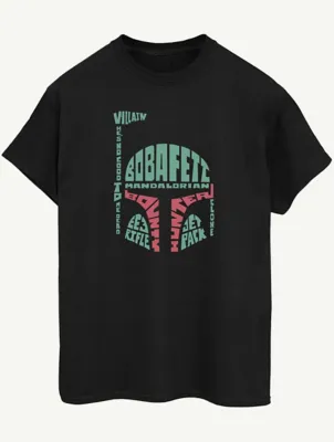 NW2 Star Wars Boba Fett Adult Black Printed T-Shirt | Men | George at ASDA