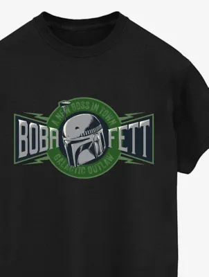 NW2 Star Wars Boba Fett Slogan Adult Black T-Shirt | Men | George at ASDA