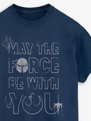 NW2 Star Wars The Mandalorian Slogan Adult Navy T-Shirt | Men | George at ASDA