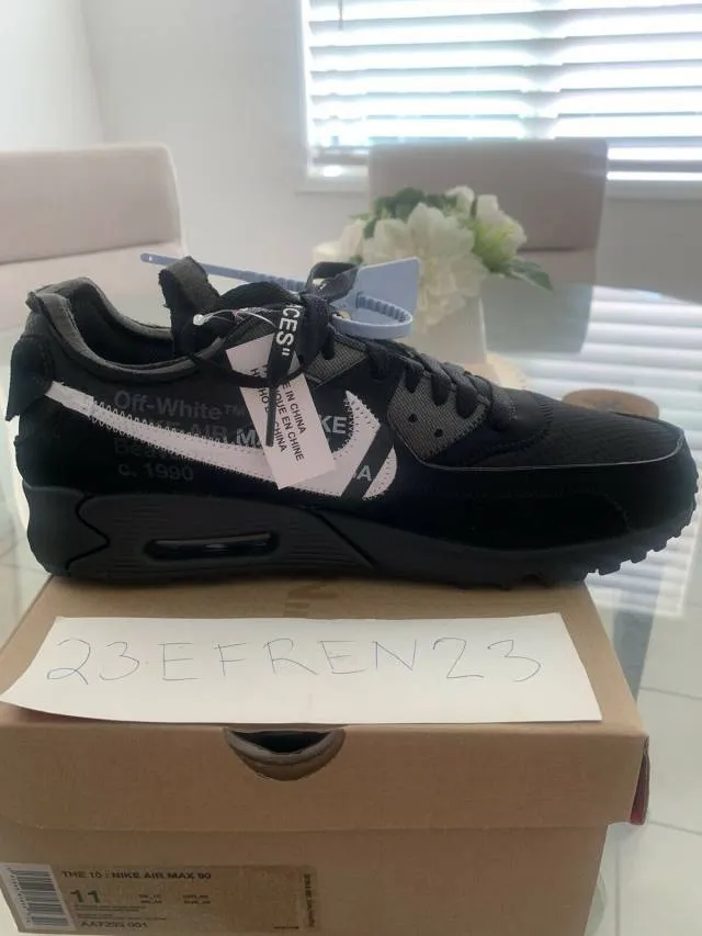 OFF-WHITE x Nike Air Max 90 Black