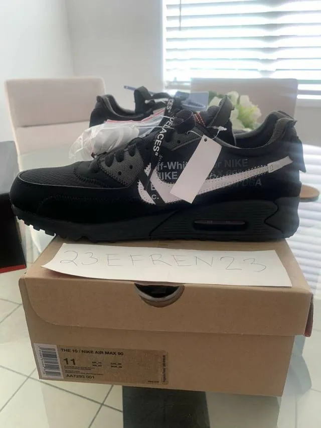 OFF-WHITE x Nike Air Max 90 Black