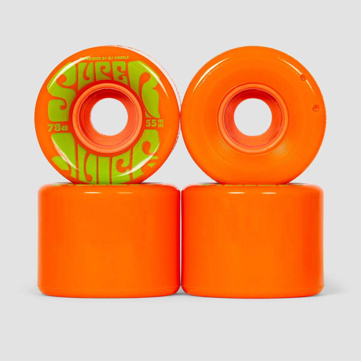 OJ Mini Super Juice 78a Soft Skateboard Wheels Orange 55mm