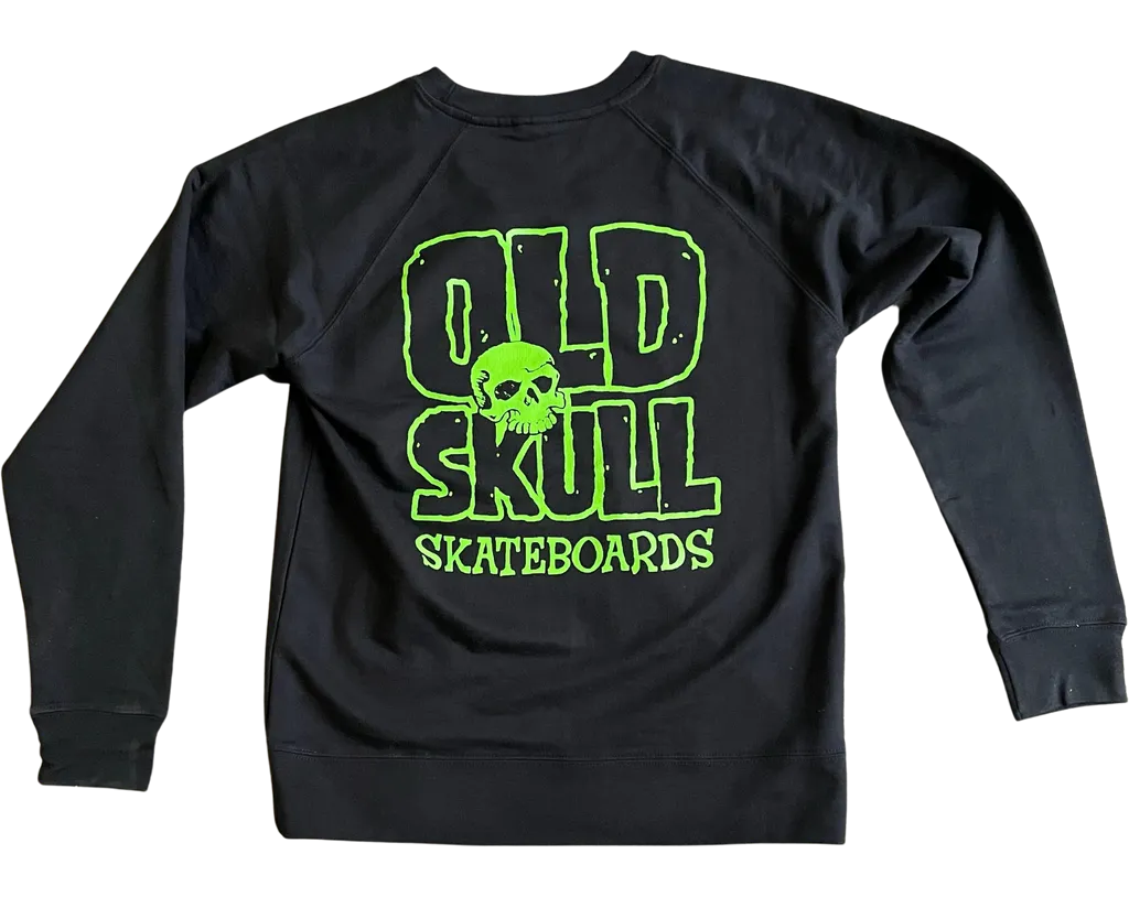 Old Skull Skateboards Logo Lightweight Crew Sweatshirt