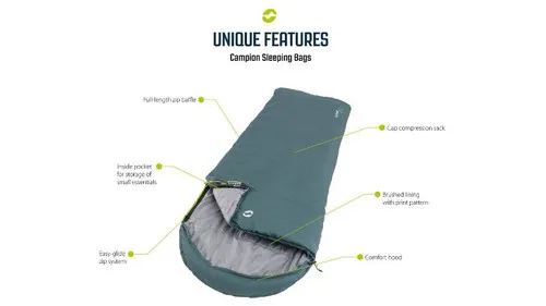 Outwell Campion Lux Double Sleeping Bag | GWC