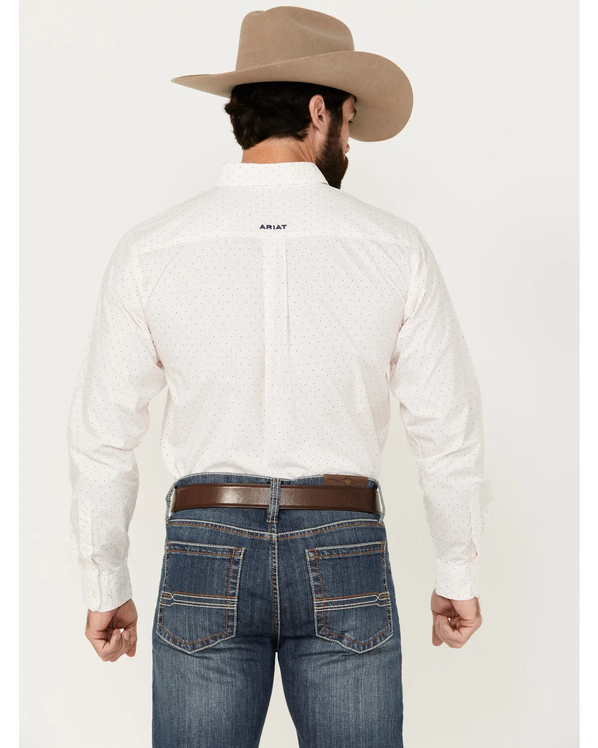 Product Name:  Ariat Men's Thor Dot Print Fitted Long Sleeve Button-Down Western Shirt