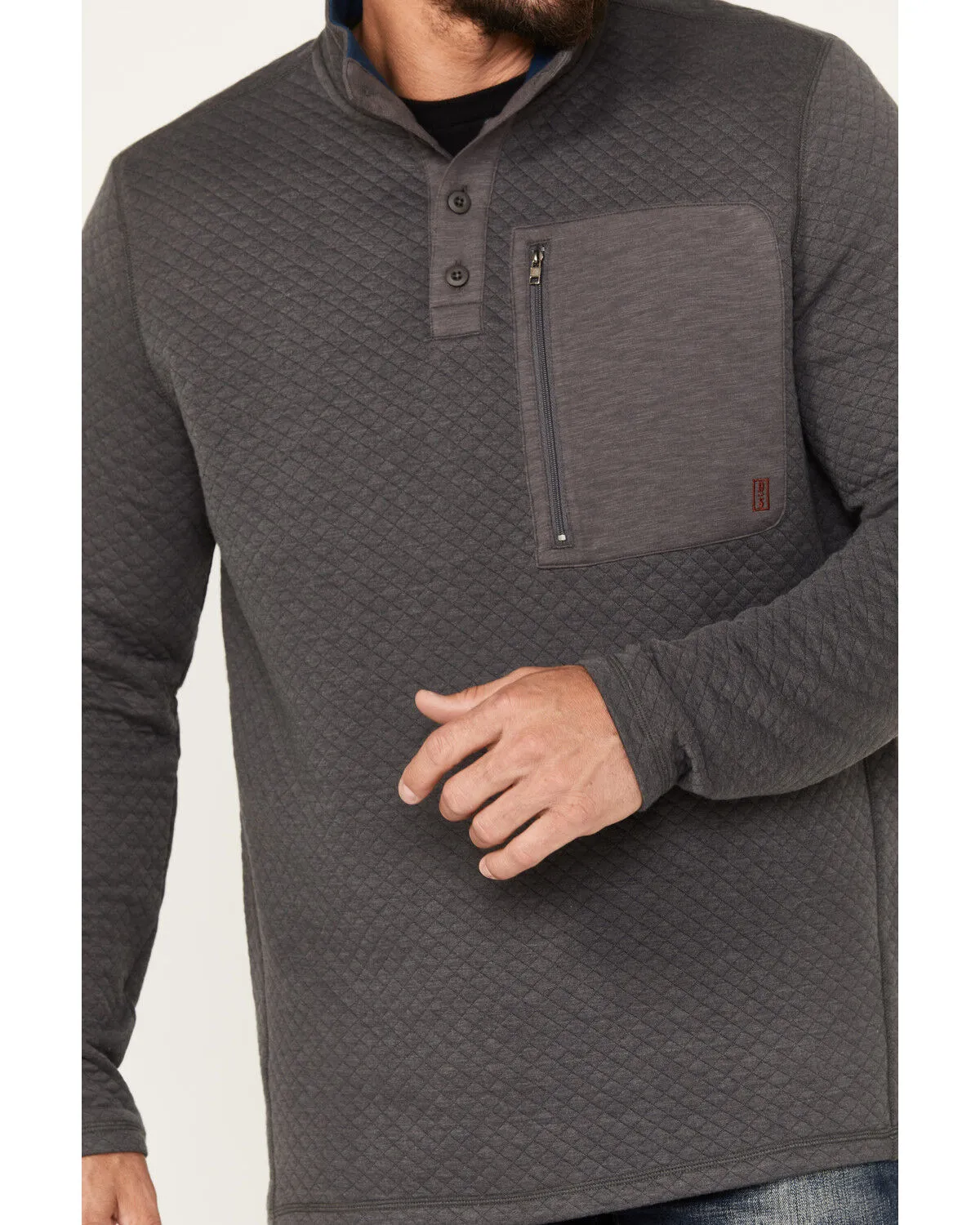 Product Name:  Brothers and Sons Men's Button Mock Pullover