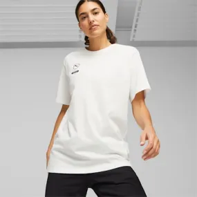 PUMA Queen Women's Football Tee | Electric Blush-Warm White-PUMA Black | PUMA Summer Shop | PUMA 