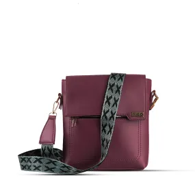 QUEST MAROON SHOULDER BAG