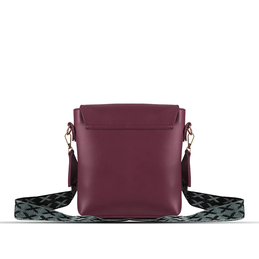 QUEST MAROON SHOULDER BAG