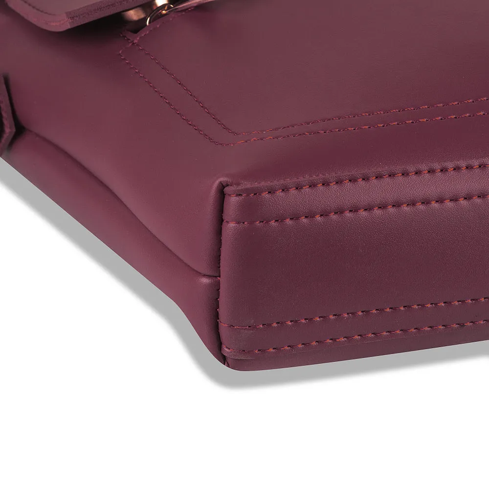 QUEST MAROON SHOULDER BAG