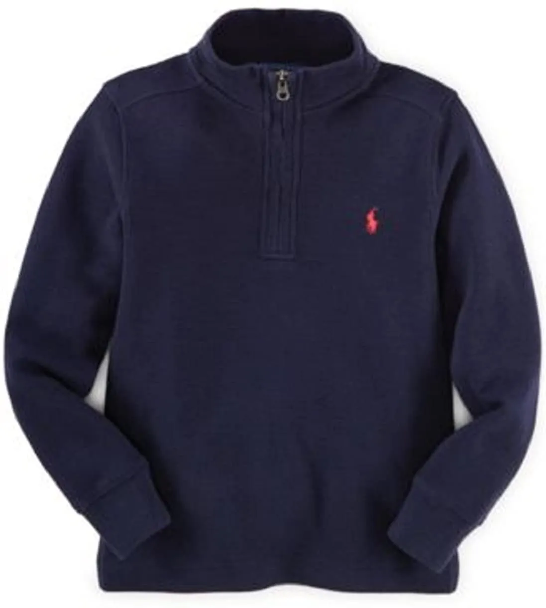 Ralph Lauren Little Boys Half Zip Pullover Black 4