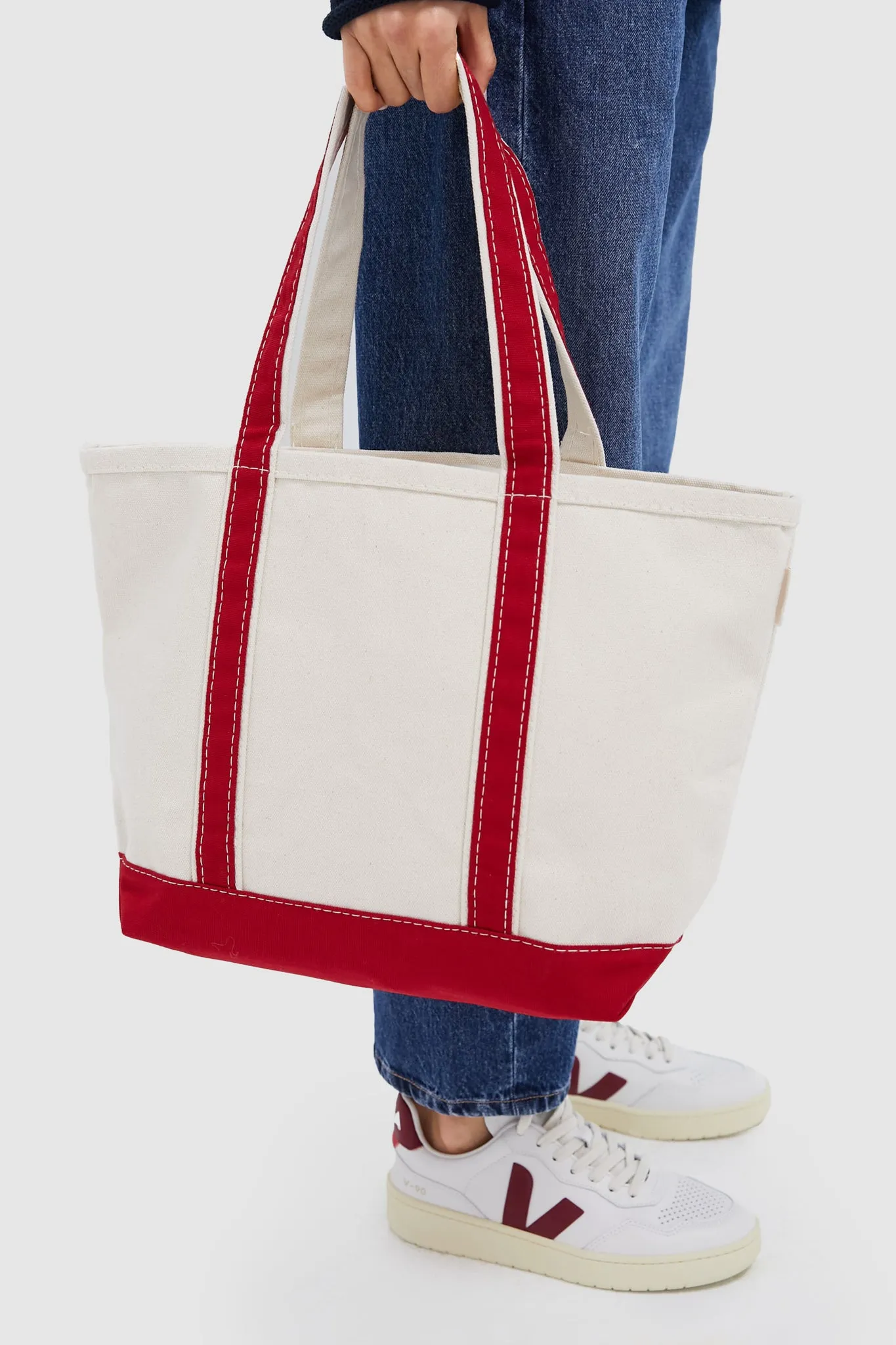 Red Medium Canvas Tote