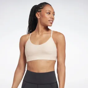 Reebok Lux Strappy Sports Bra Soft Ecru