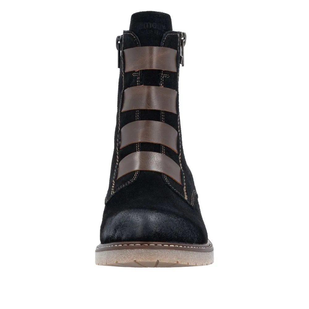 Remonte Black Side Zip Boot