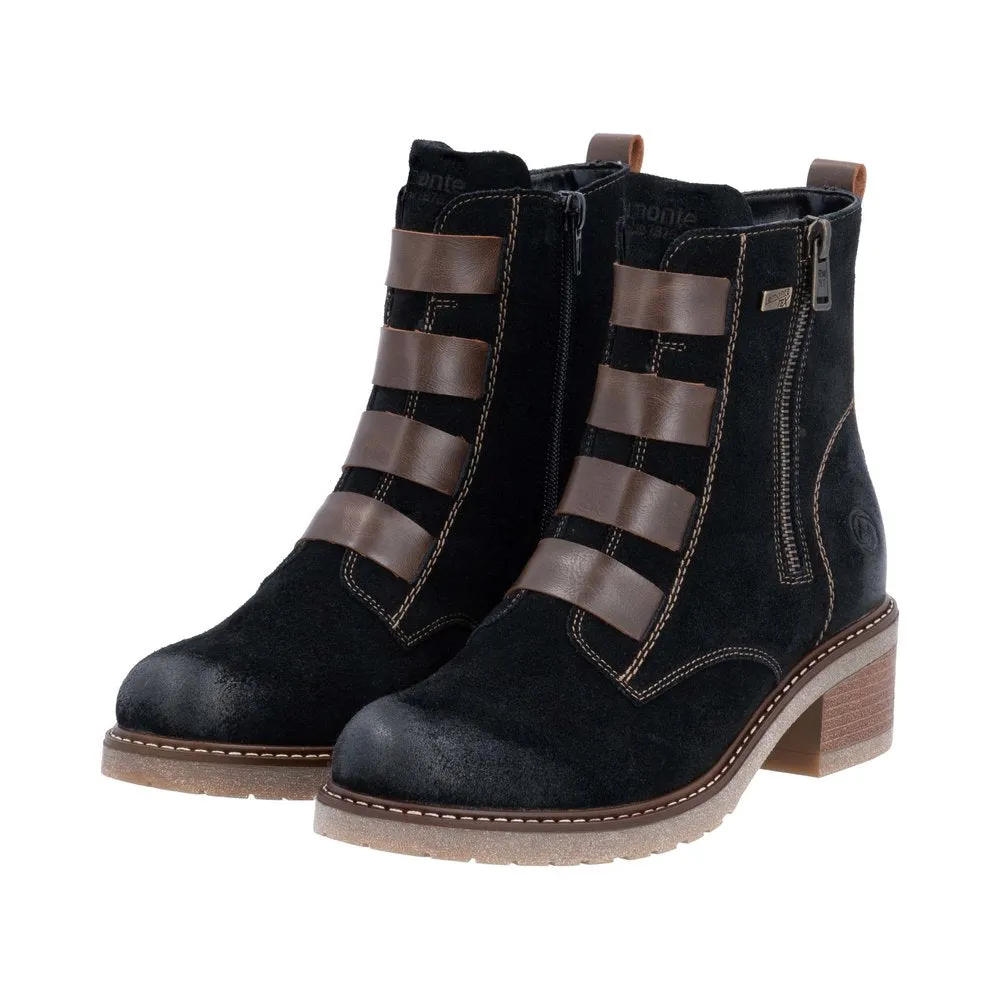 Remonte Black Side Zip Boot