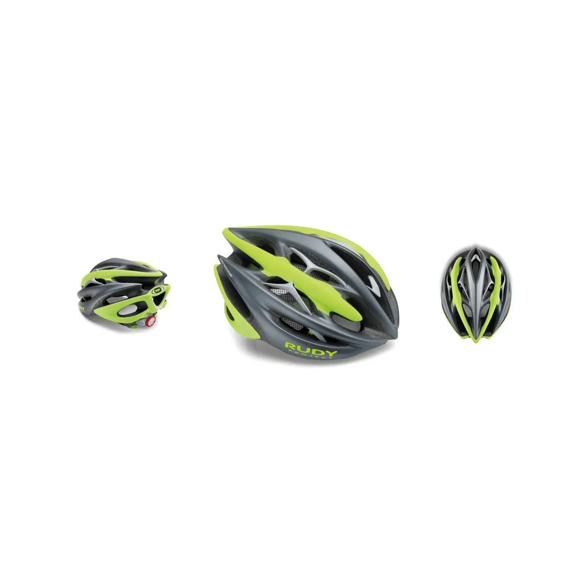 Rudy Project Sterling + Titanium Lime Fluor Matte Helmet Cycling Helmet