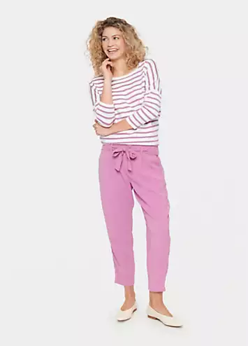 Saint Tropez Mika Striped Three-Quarter Sleeve Pullover | Grattan