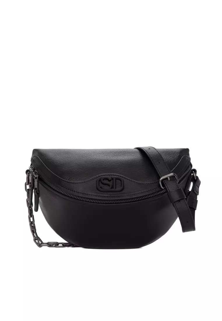 Salad Sign leather shoulder bag