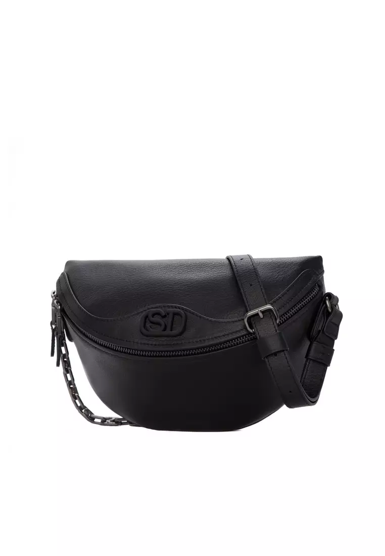 Salad Sign leather shoulder bag