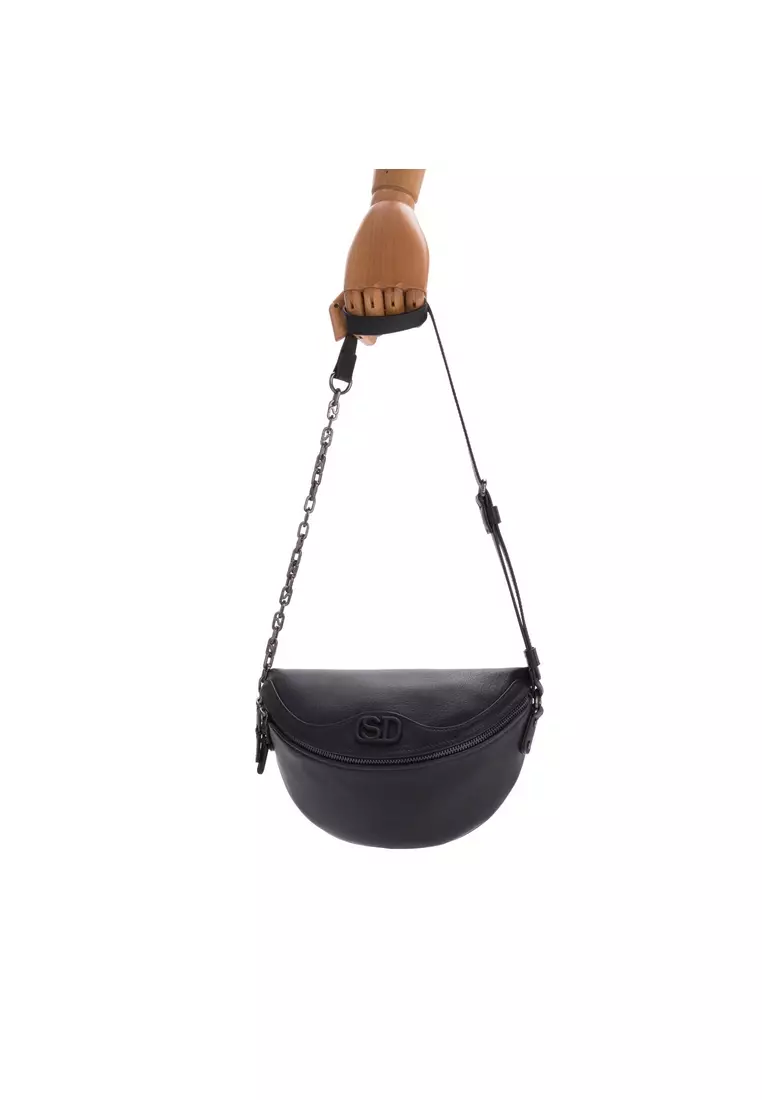 Salad Sign leather shoulder bag