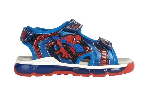 SANDALI  GEOX BAMBINO ANDROID SPIDER MAN  NAVY/ROYAL J350QA 014CE C4226 TG: 28-35