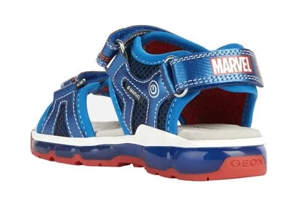 SANDALI  GEOX BAMBINO ANDROID SPIDER MAN  NAVY/ROYAL J350QA 014CE C4226 TG: 28-35