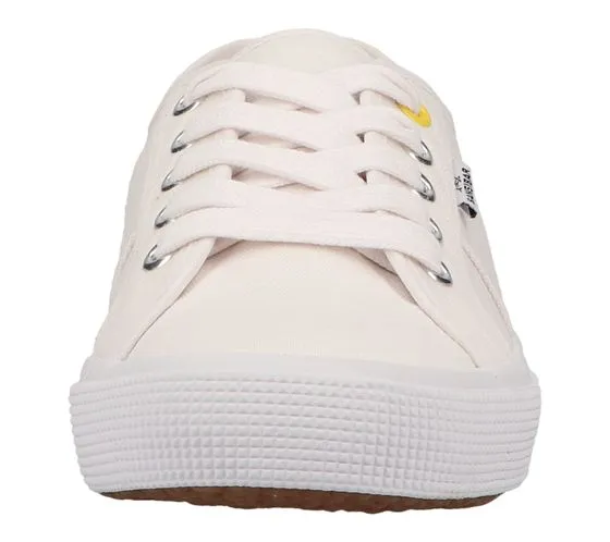 SANSIBAR sneakers da donna sneakers basse eleganti con lacci 1073212 bianco