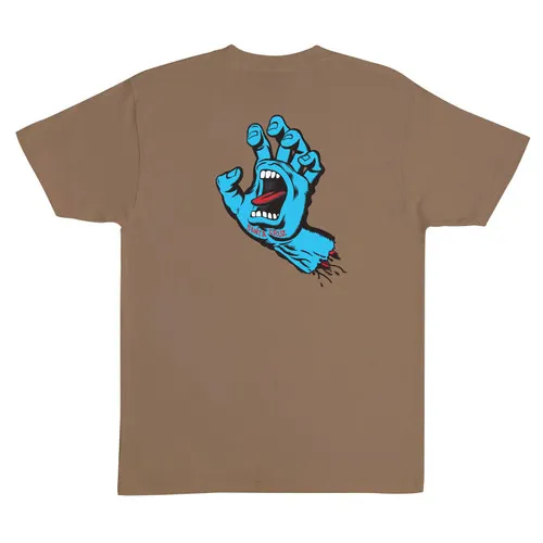 Santa Cruz Skateboards Shirt Screaming Hand Woodland Brown