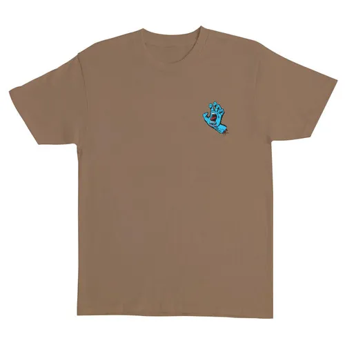 Santa Cruz Skateboards Shirt Screaming Hand Woodland Brown