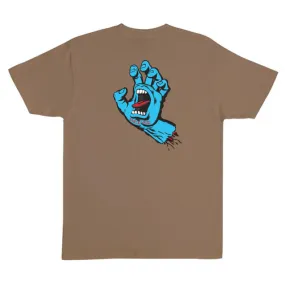 Santa Cruz Skateboards Shirt Screaming Hand Woodland Brown