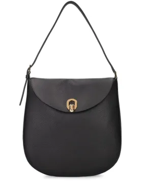 Savette   Large Tondo leather hobo bag 