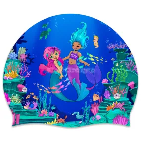 Silicone Swimming Cap Mermaids