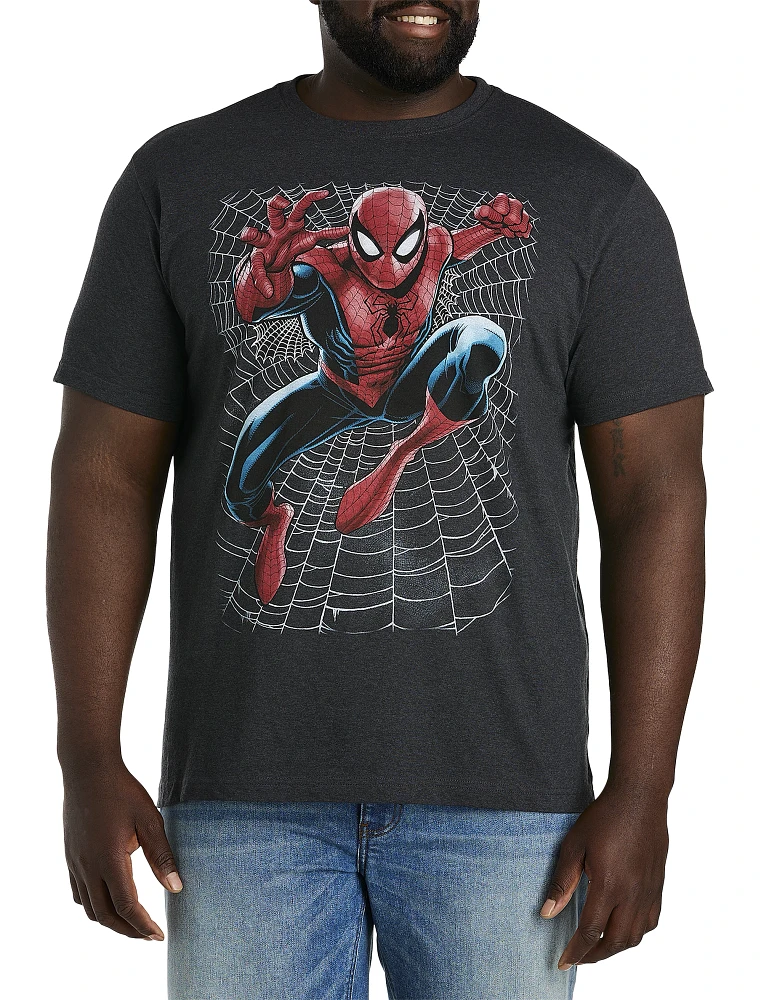 Spider-Man Web Leap Graphic Tee