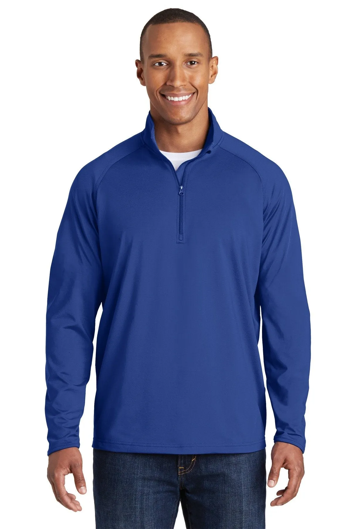 Sport-Tek Sport-Wick Stretch 1/2-Zip Pullover ST850 True Royal