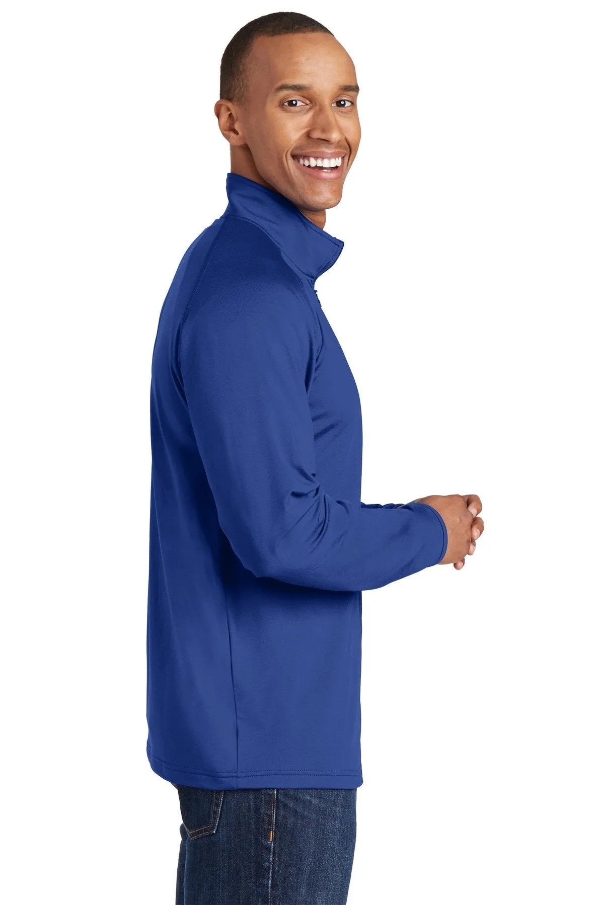 Sport-Tek Sport-Wick Stretch 1/2-Zip Pullover ST850 True Royal