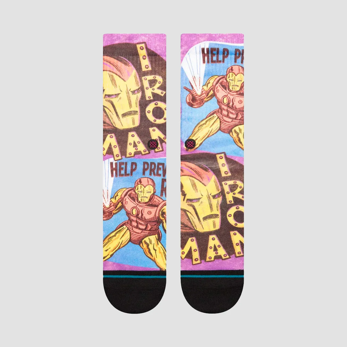 Stance Marvel Prevent Rust Crew Socks Purple