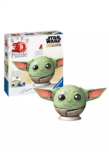 Star Wars Grogu with Ears 3D Puzzle Ball 77 Piece Jigsaw Puzzle | Grattan