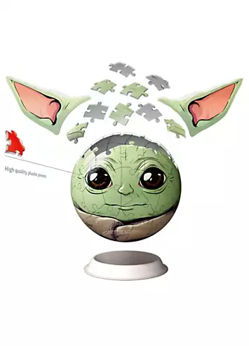 Star Wars Grogu with Ears 3D Puzzle Ball 77 Piece Jigsaw Puzzle | Grattan