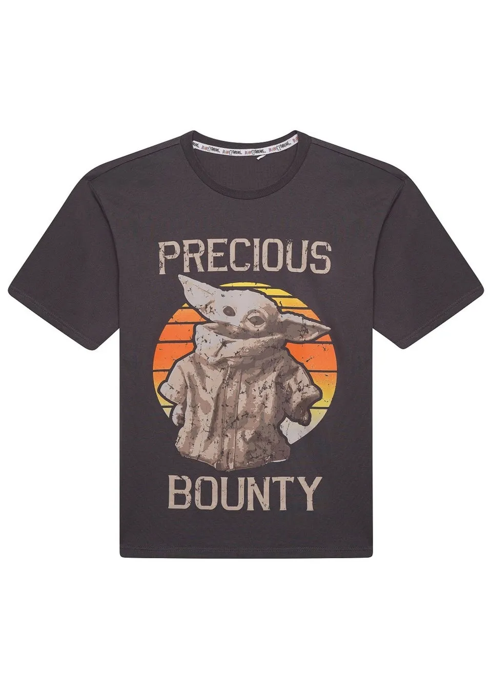 Star Wars Mens Grey Baby Yoda Tee