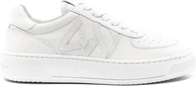 Stuart Weitzman Courtside Monogram leather sneakers White