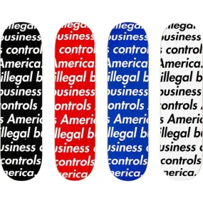 SUPREME 18SS ILLEGAL BUSINESS SKATEBOARD SET