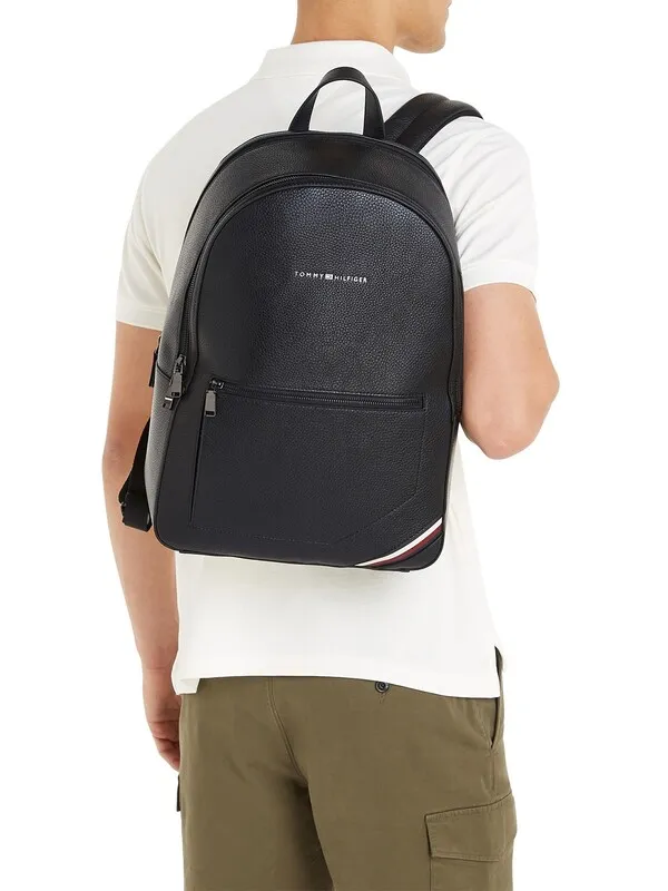 Tommy Hilfiger Pebble Grain Backpack - Black