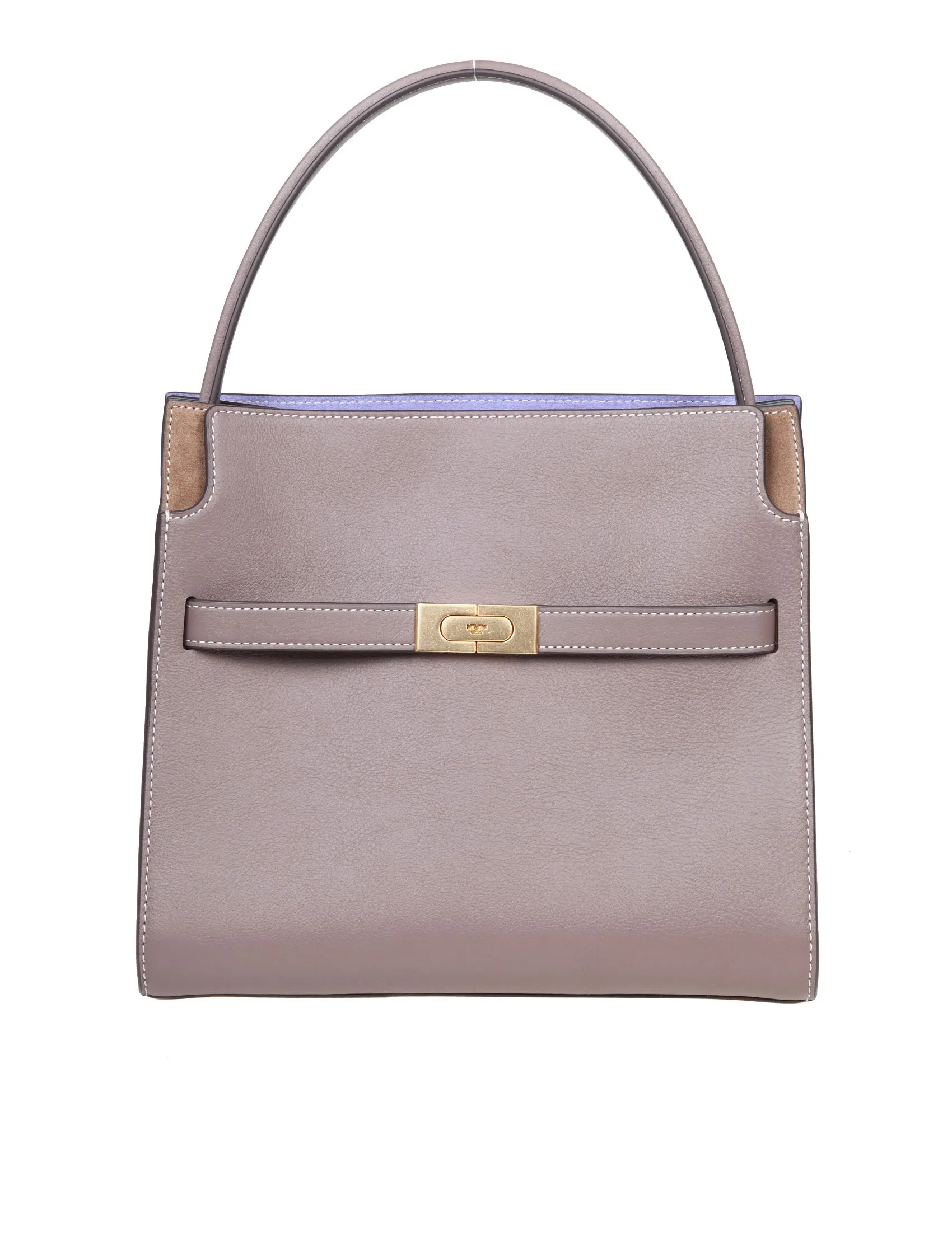 TORY BURCH LEE RADZIWILL SMALL BAG IN TAUPE COLOR LEATHER