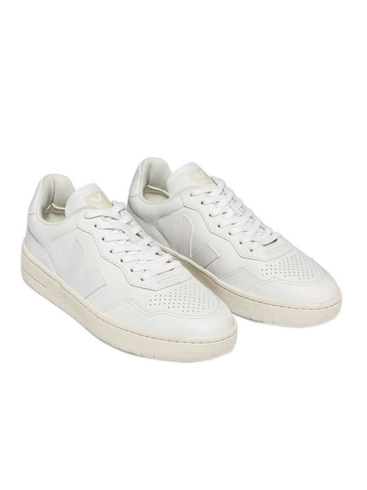 V-90 Leather Sneakers - White