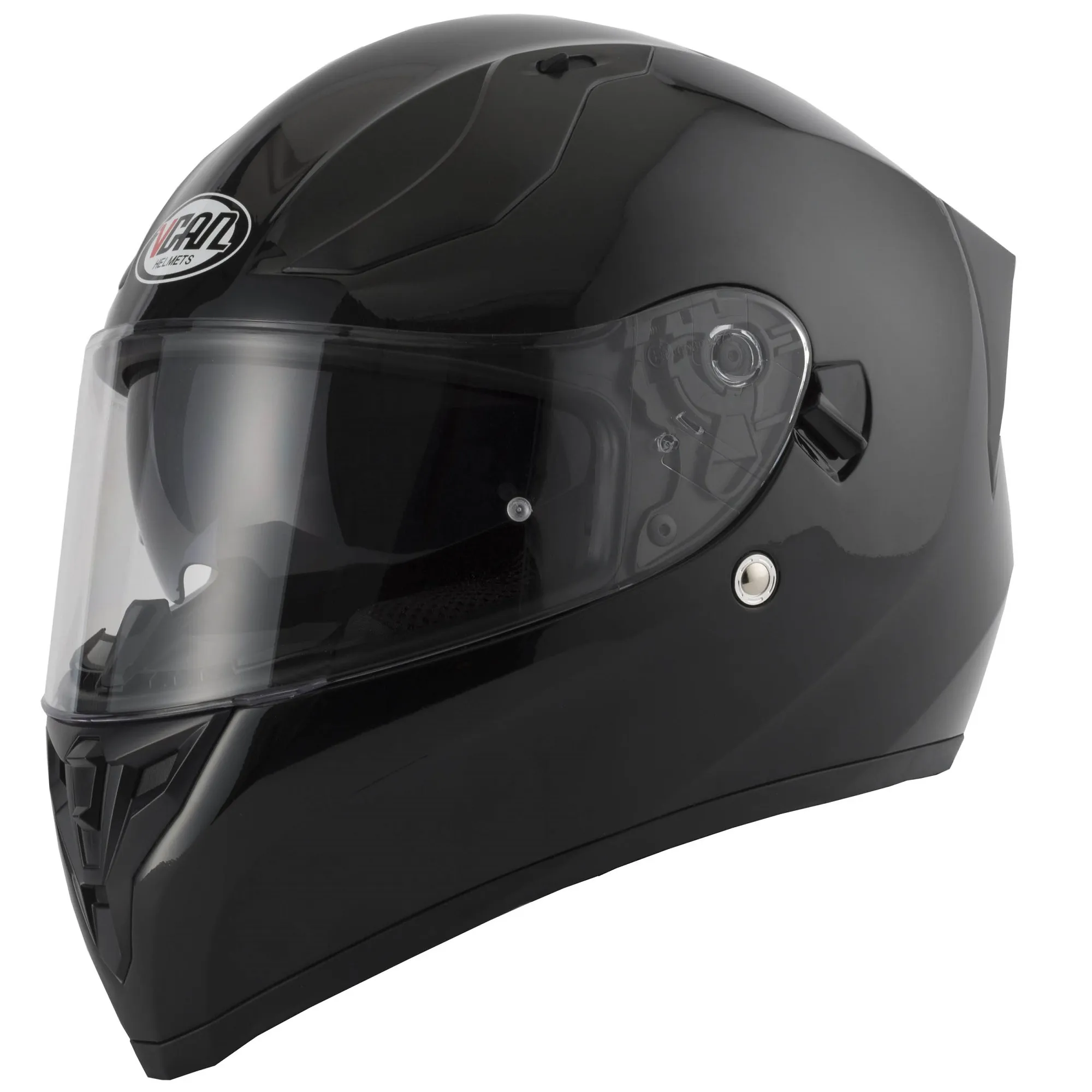 Vcan H128 Plain Helmet - Black