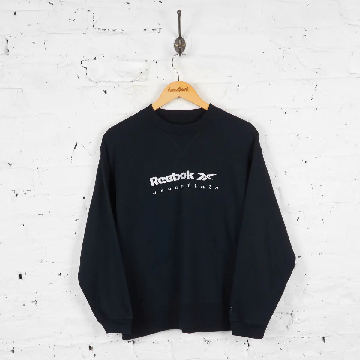 Vintage Reebok Sweatshirt - Black - S