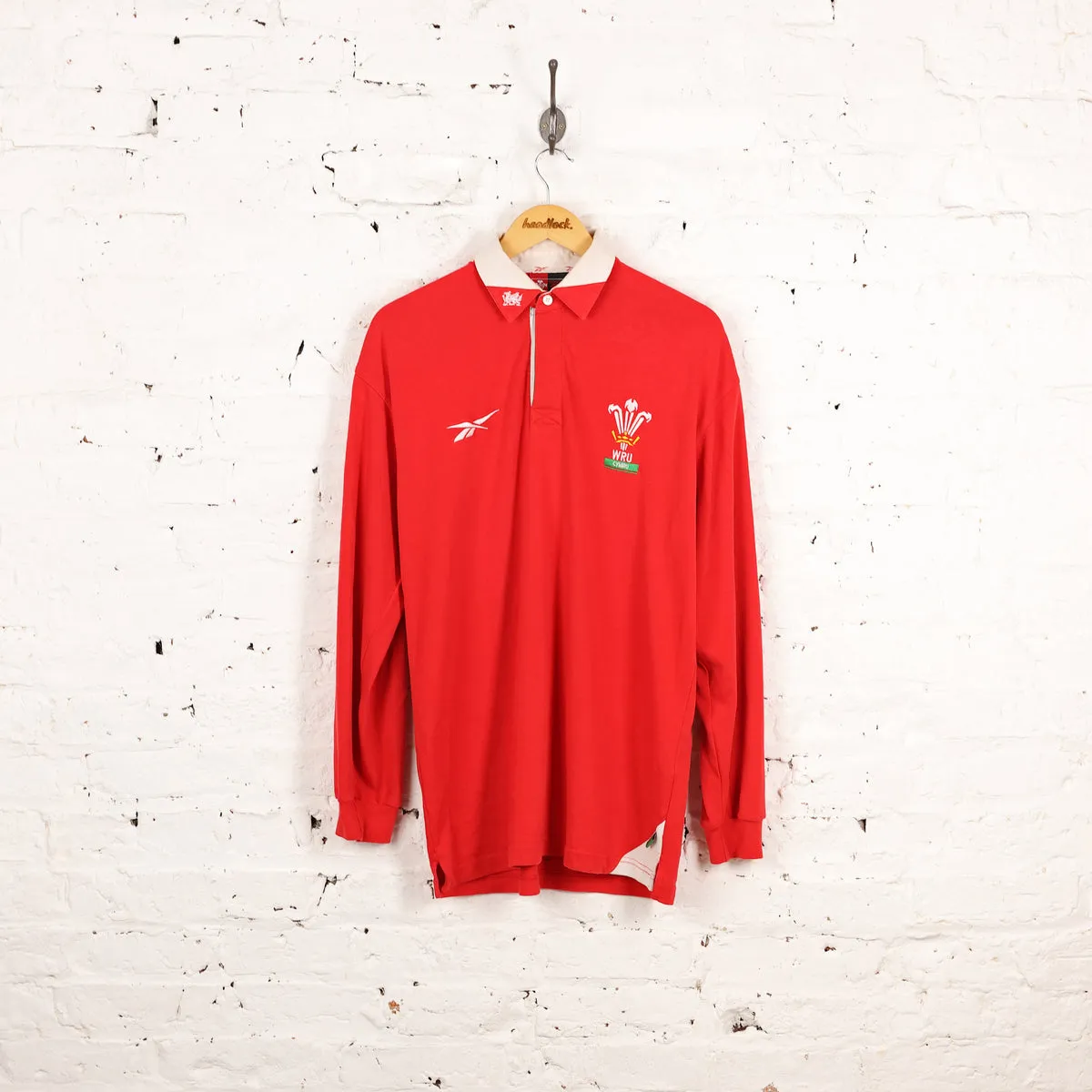 Wales Reebok Rugby Shirt - Red - M