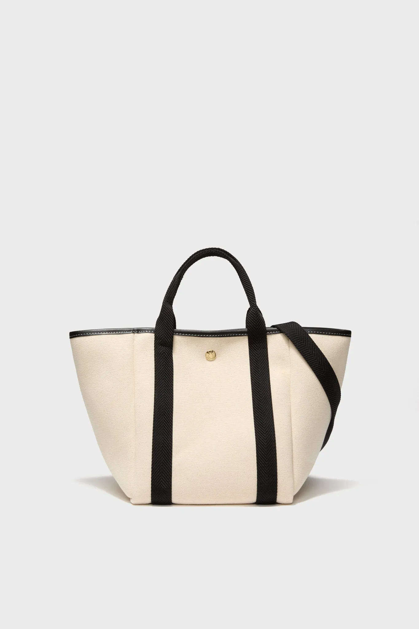 White and Black Traversee S Square Tote