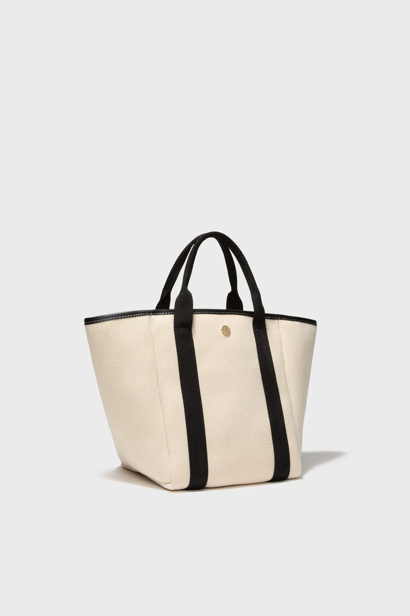 White and Black Traversee S Square Tote