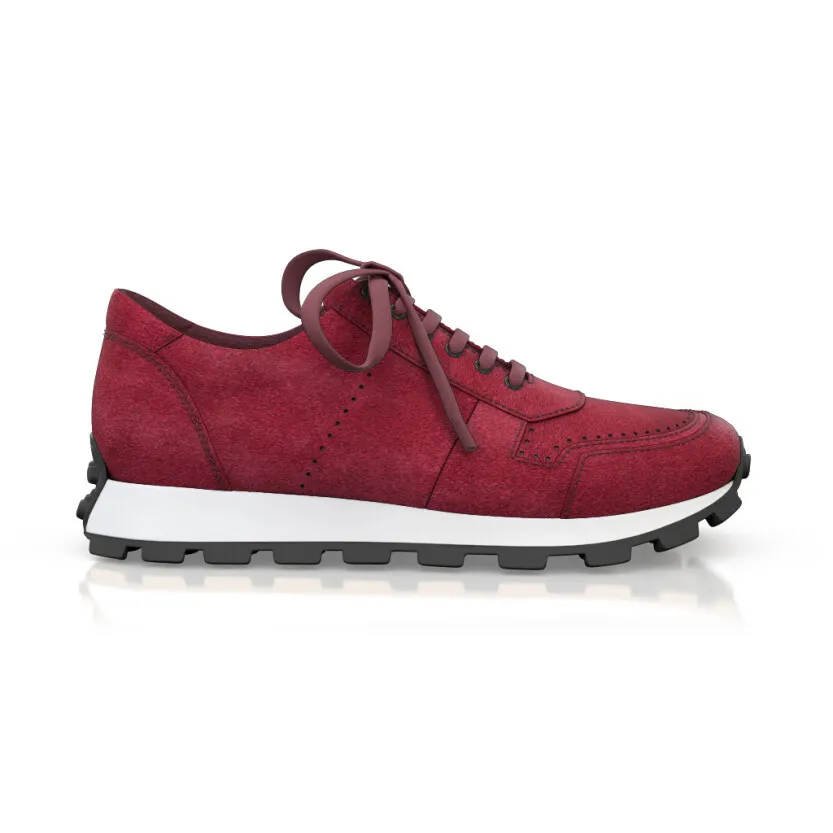 Women's Leather Running Sneakers 56488